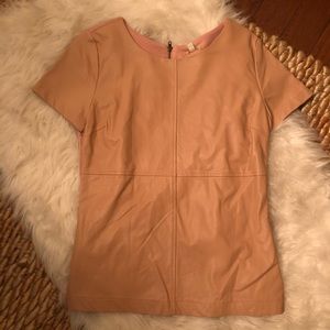 Gianni Bini Blush Leather Top